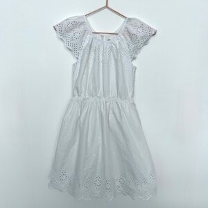 GAP White Eyelet Dress - Girls L
